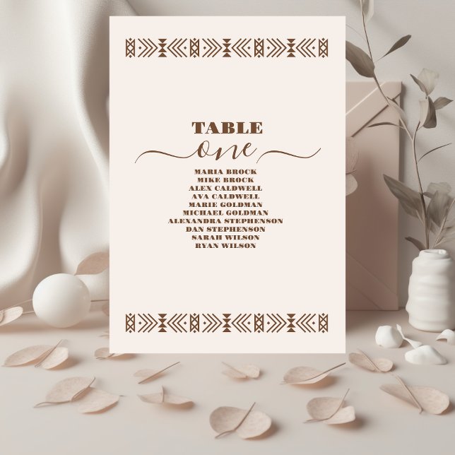 Tarjeta De Mesa Rancho del País del Suroeste Boda Western (Subido por el creador)