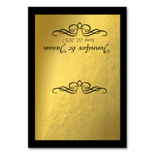 Tarjeta De Mesa Rápidamente Flourier Place Cards sin líneas oro,