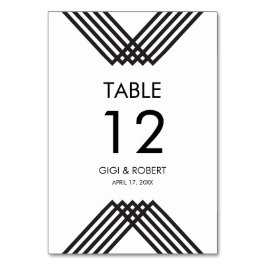 Tarjeta De Mesa Rayas de lujo