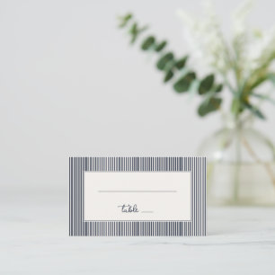 Tarjeta De Mesa Rayas Grises Modernas