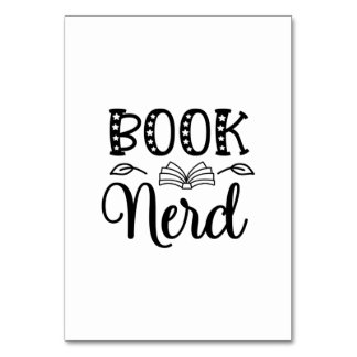 Tarjeta De Mesa Reading Art Book Nerd