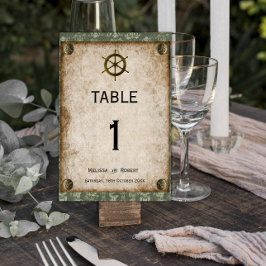 Tarjeta De Mesa Recepción de bodas de celebración de Steampunk