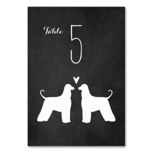 Tarjeta De Mesa Recepción de bodas de siluetas con hebilla afgana
