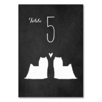 Recepción de bodas de Yorkshire Terrier Silhouette