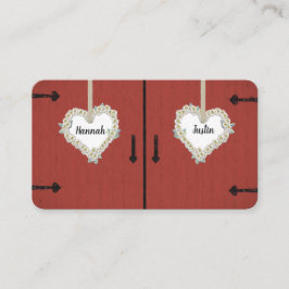 Tarjeta De Mesa Recepción de Bodas en el Campo Red Barn y Daisies