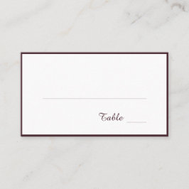 Tarjeta De Mesa Red Blush Floral Wedding Elegant 