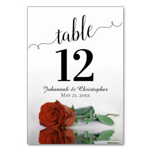 Tarjeta De Mesa Reflejando la boda elegante Rosa Naranja de óxido