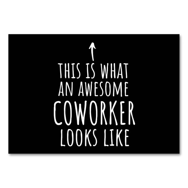 Tarjeta De Mesa Regalo de coworker, pato de coworker, payaso asomb (Anverso)