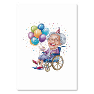 Tarjeta De Mesa Regalo divertido de cumpleaños para abuela anciana