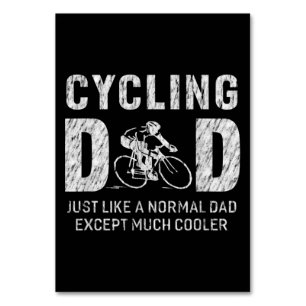 Tarjeta De Mesa Regalos De Papá En Ciclismo Para El Padre Que Cicl
