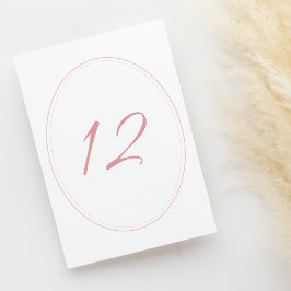 Tarjeta De Mesa Regency Pink Classic Cameo Boda