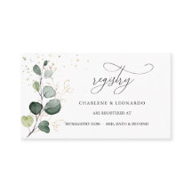 Registro de bodas Eucalyptus Gold Floral