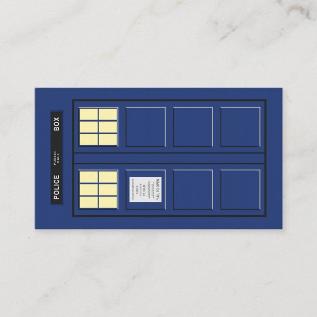 Tarjeta De Mesa Reino Unido - Policía Azul - Casilla 1 (Anverso)