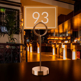 Tarjeta De Mesa Relieve metalizado dorado falso  blanco Minimalist