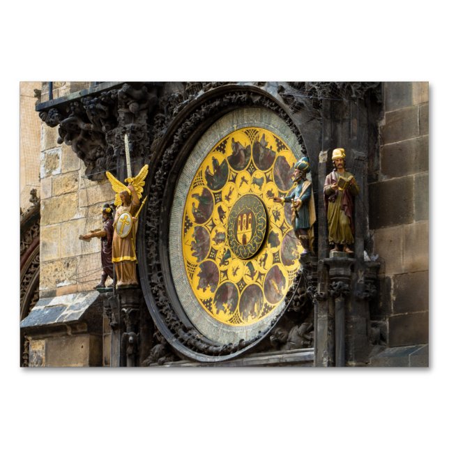 Tarjeta De Mesa Reloj astronómico de Praga (Anverso)