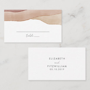 Tarjeta De Mesa Resumen de la acuarela de Boho Boda