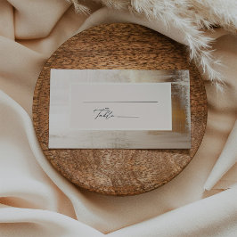 Tarjeta De Mesa Resumen de oro | Plano elegante de bodas