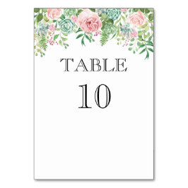 Tarjeta De Mesa Resumen floral rosa Boda asombroso