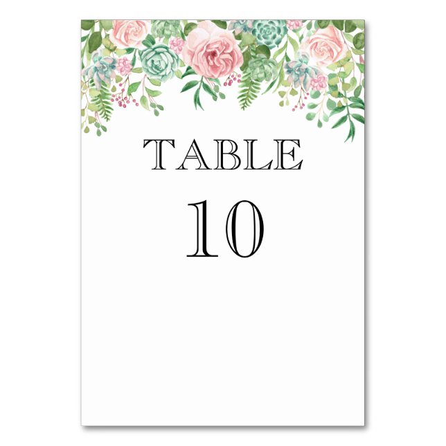 Tarjeta De Mesa Resumen floral rosa Boda asombroso (Anverso)