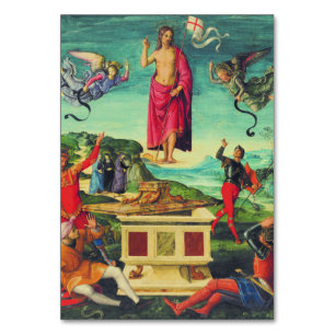 Tarjeta De Mesa Resurrección de Jesucristo por Rafael