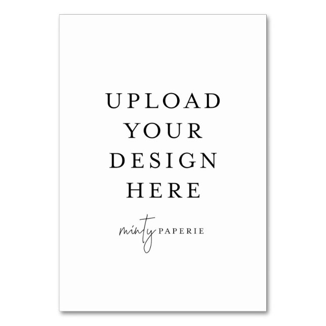 Tarjeta de mesa - Retrato de 3,5" x 5" (Anverso)