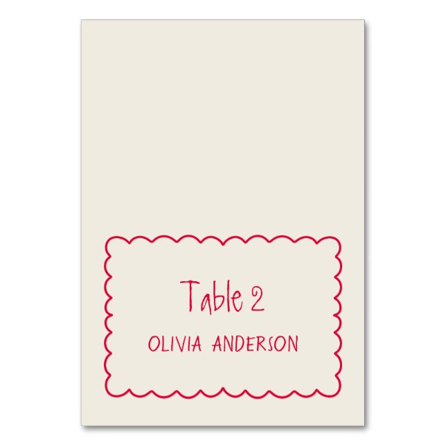 Tarjeta De Mesa Retro Fun Funky Place (Anverso)