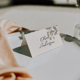 Tarjeta De Mesa Retro Hand Written Whimsical Wedding Place Cards