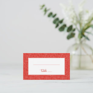 Tarjeta De Mesa Rojo Elegante Girando