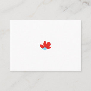 Tarjeta De Mesa rojo, gris, azul de la imagen clip