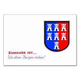 Tarjeta De Mesa Rojo y azul, tiene que ser