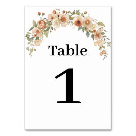 Tarjeta De Mesa Romantic Floral Arch Table Number 