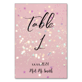 Tarjeta De Mesa Romantic wedding flowers blooming garden