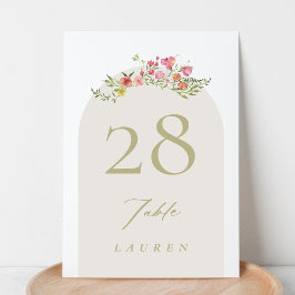 Tarjeta De Mesa romántico delantal florete jardín de primavera bod