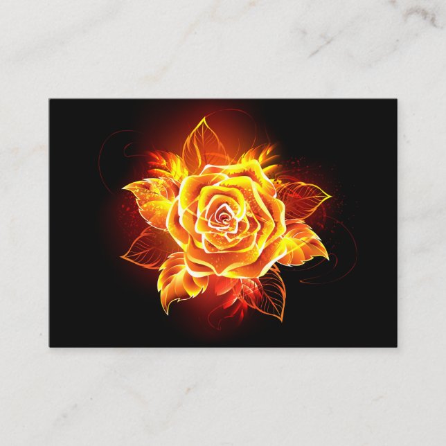 Tarjeta De Mesa Rosa de incendios en auge (Anverso)