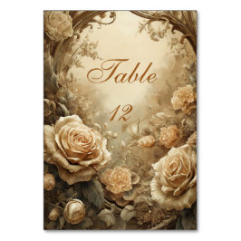 Tarjeta De Mesa Rosa encantador