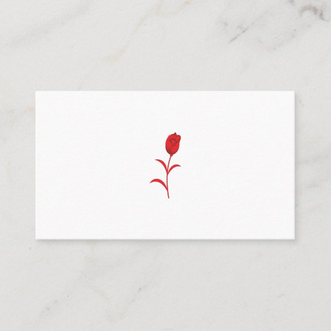 Tarjeta De Mesa Rosa Madder, Lava Red, diseño floral (Anverso)