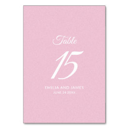 Tarjeta De Mesa Rosa simple