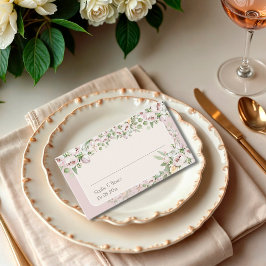 Tarjeta De Mesa Rosa turbio boda de acuarela floral