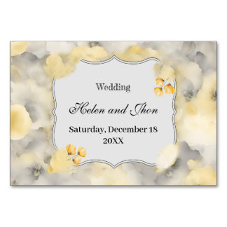 Tarjeta De Mesa Rosas amarillas