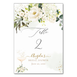 Tarjeta De Mesa Rosas de PixDezines H2 Alabaster Hydrangea