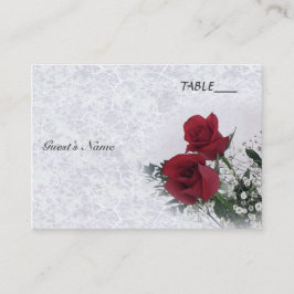 Tarjeta De Mesa Rosas Dream Boda Mesa Sesión