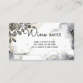 Tarjeta De Mesa Rosas negros veneran a la ducha de novias