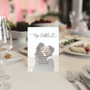 Tarjeta De Mesa Rótulo de Boda de nombres de gráficos de asientos