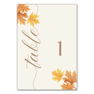 Tarjeta De Mesa Rótulo de tabla - Baby Shower otoño otoño otoño