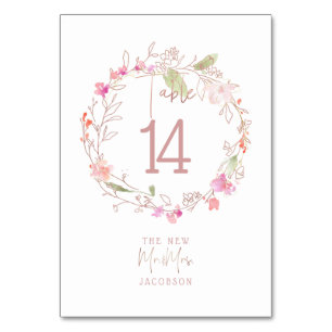 Tarjeta De Mesa Rubefacción Románica, Dulce Vela Floral