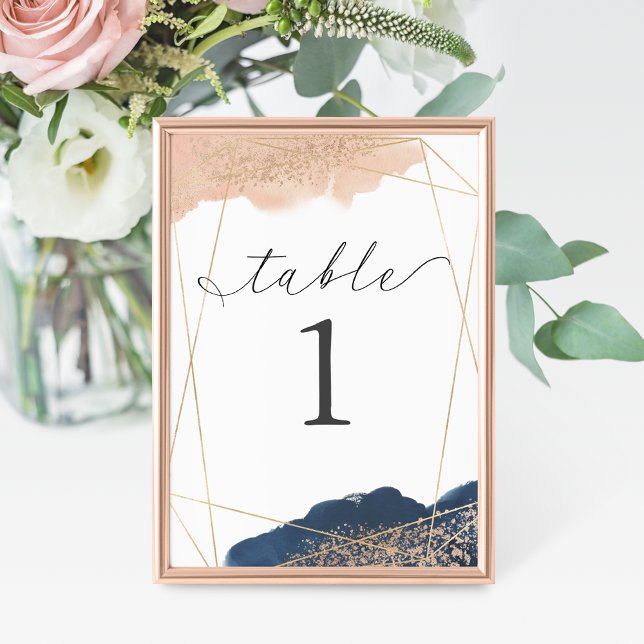 Tarjeta De Mesa Rubor, Boda de Oro y Marina (Subido por el creador)
