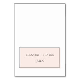 Tarjeta De Mesa Rubor Color Block Minimalista Place Card | Cuadro