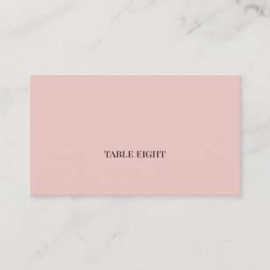 Tarjeta De Mesa Rubor con Fuente Moderna Negra