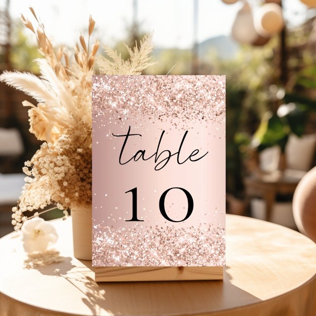 Tarjeta De Mesa Rubor de oro rosa (Subido por el creador)