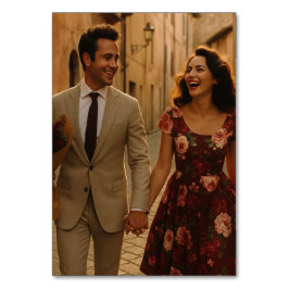 Tarjeta De Mesa Rubor y Borgoña